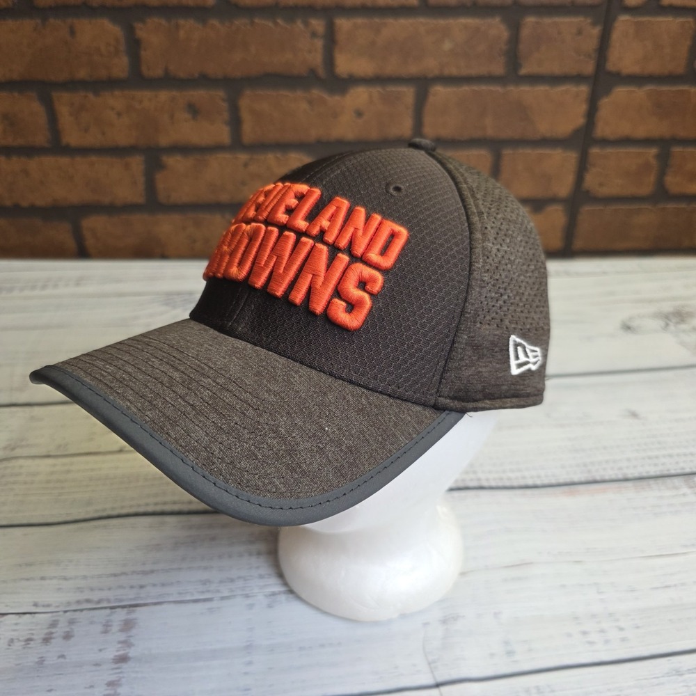 New Era Cleveland Browns Hat‎ Brown Fitted Small Medium Football 39THIRTY Cap